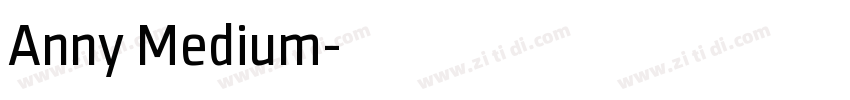 Anny Medium字体转换